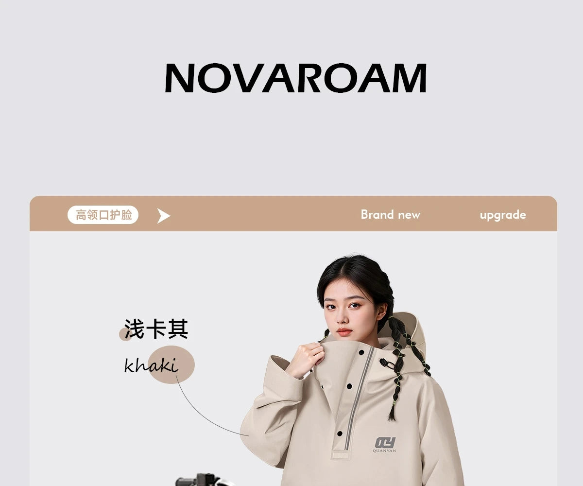 Full Length Waterproof Motorcycle Raincoat with Shoe Covers