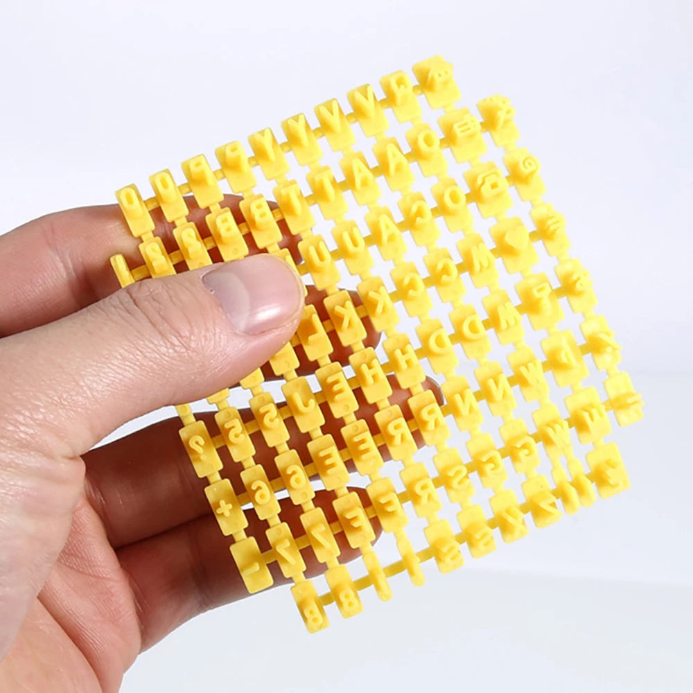 Letter and Number Cookie Mould English Alphanumeric Seal Cookies Mold Name Printing Stamps Reusable Symbol Baking Tools