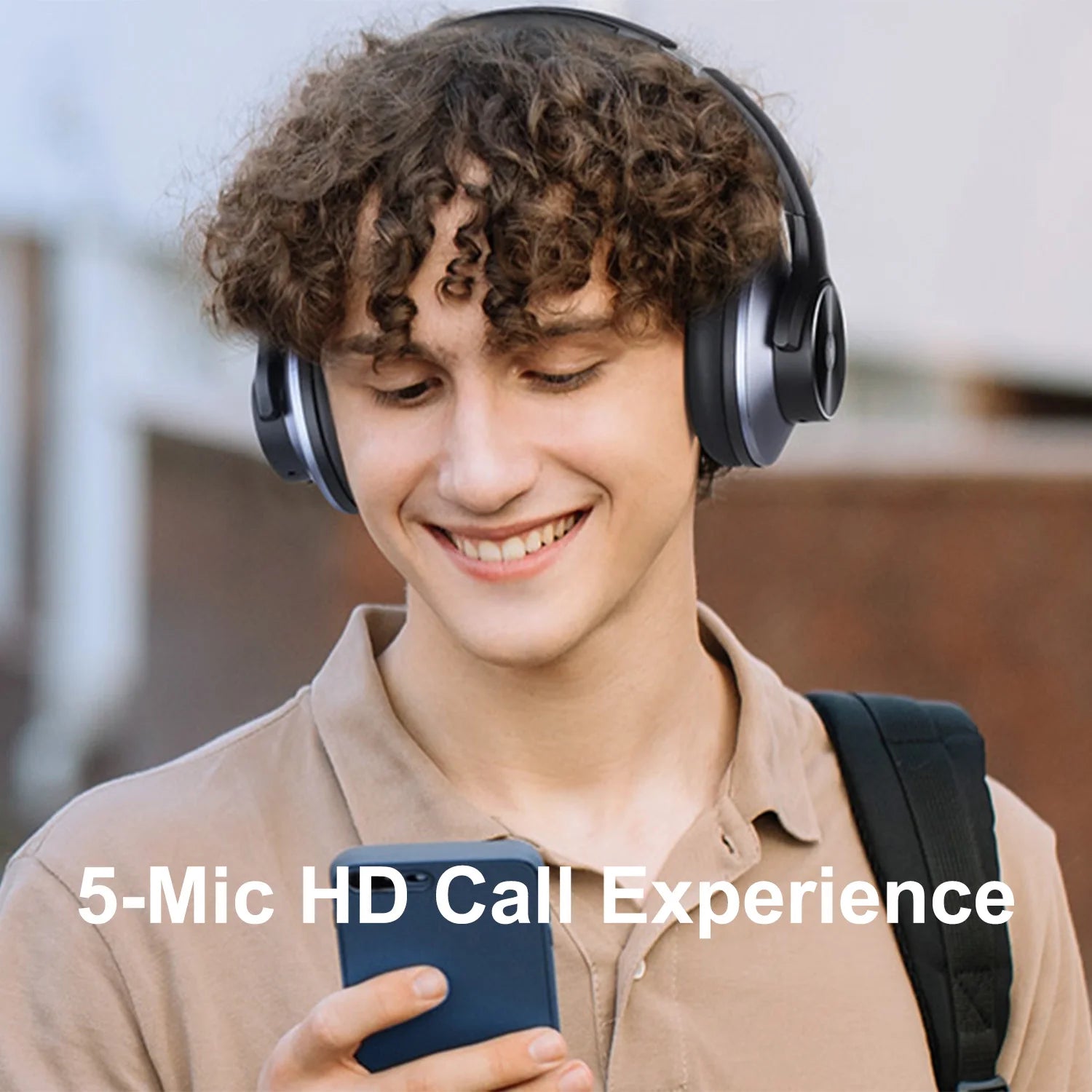 A10 ANC Wireless Bluetooth Headphones Hi-Res Audio Over Ear Headset 35dB Hybrid Active Noise Cancelling Headphones 50H