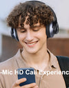 A10 Bluetooth 5.4 Headphones Hybrid Active Noise Cancelling With Hi-Res Audio Over Ear Wireless Headset ANC With 5-Mic