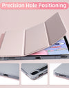 For Samsung Galaxy Tab S9 FE 11 Plus S9 S8 S7 Plus FE 12.4 in Case Transparent Back Tablet Cover For Tab S7 S8 11"Pencil Holder