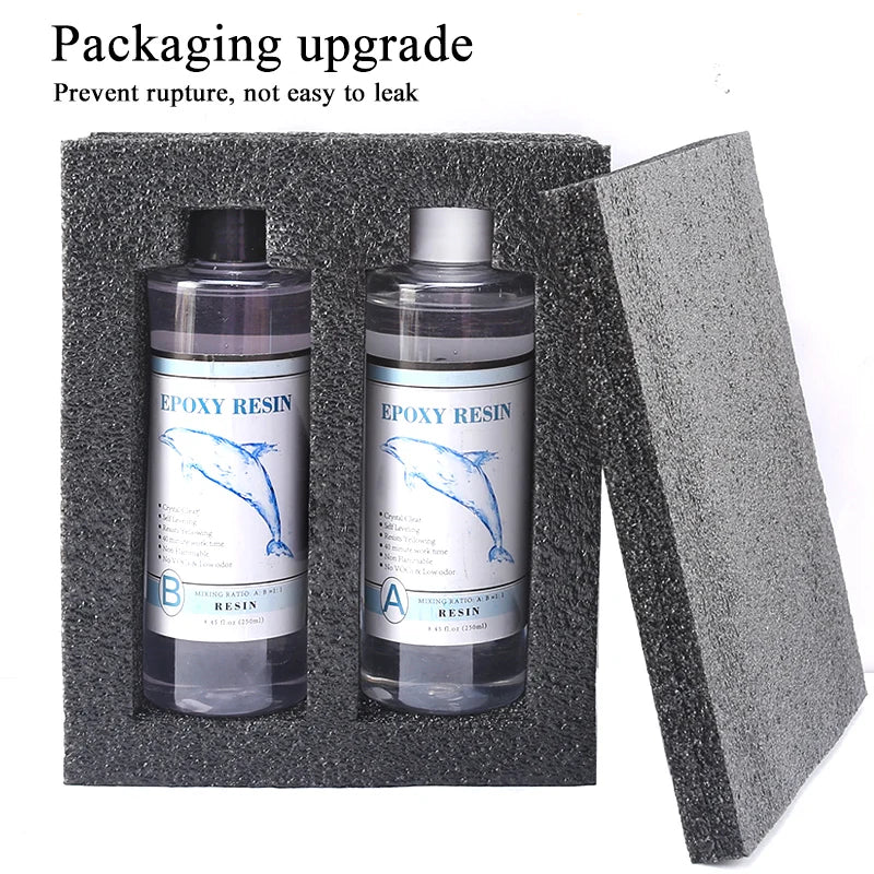 1:1 Clear Epoxy Resin Casting Kit – Crystal Clear Art Resin with Measuring Cups & Accessories