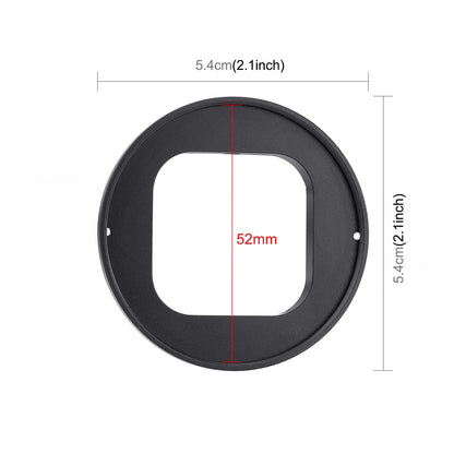 52mm CPL + UV ND2-400 Lens Filter with Adapter Ring for GoPro Hero12 Black 11 Black Mini HERO11 10 9 Black Lens Filter