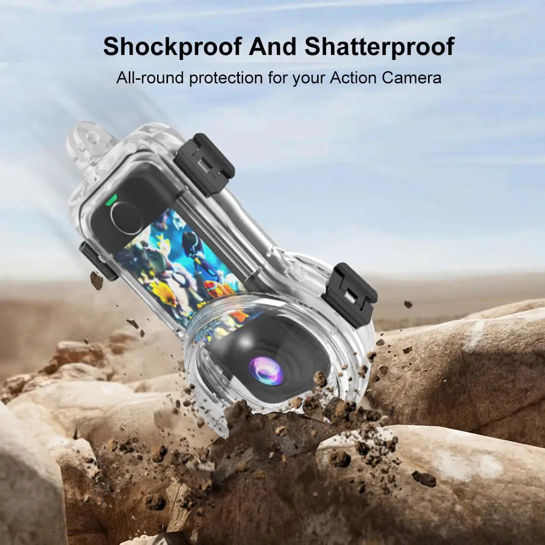 50 Metre Waterproof Invisible Diving Case for Insta360 X4 Air Panoramic Camera