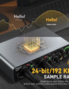 PS22 USB Audio Interface for PC,60dB Pro-Preamp, 24bit 192kHz,Dual USB Interface for PC and Smartphone, Routing Software
