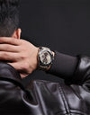 Watch For Men Multifunction Sport Luminous Mans Quartz Leather Watches
