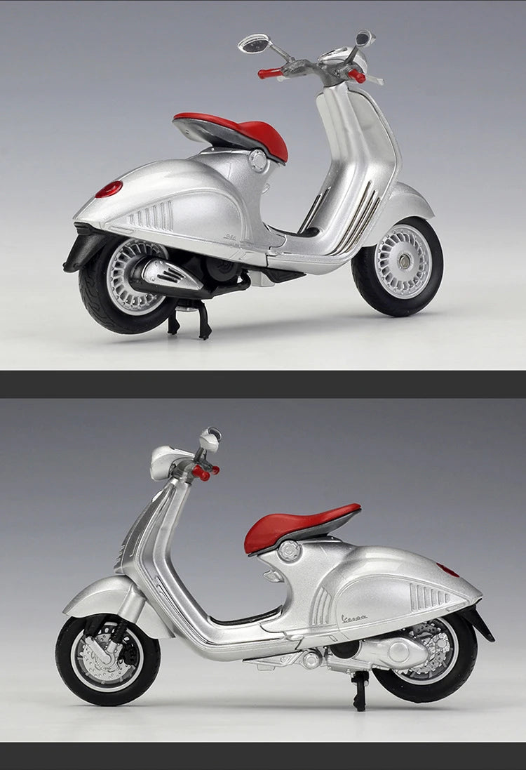 Diecast Vespa Classic Scooter Model 1 to 18 Scale