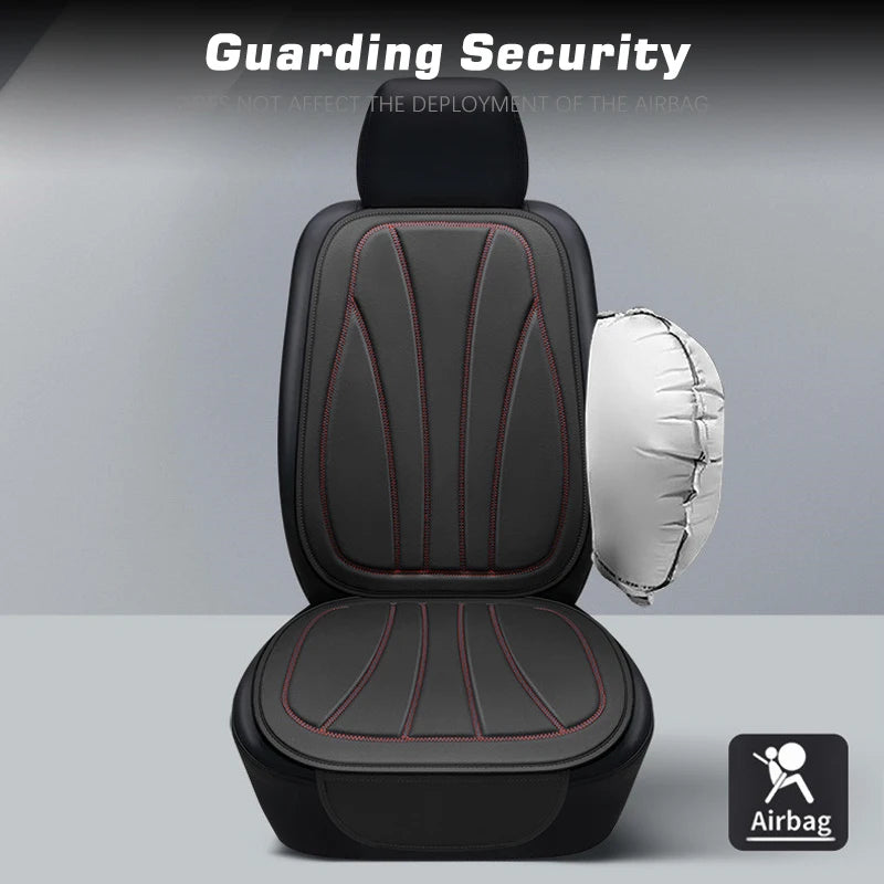 Karcle Car Seat Cover PU Leather Car Seat Cushion Breathable Auto Chair Cushions Pad Mat Universal Durable Four Seasons Pad Mat