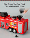 1:32 Ladder Truck Water Tanker Military Missile Rocket Launcher Trucks Model Toy Car Metal Diecast Sound Light Models Boys Gifts