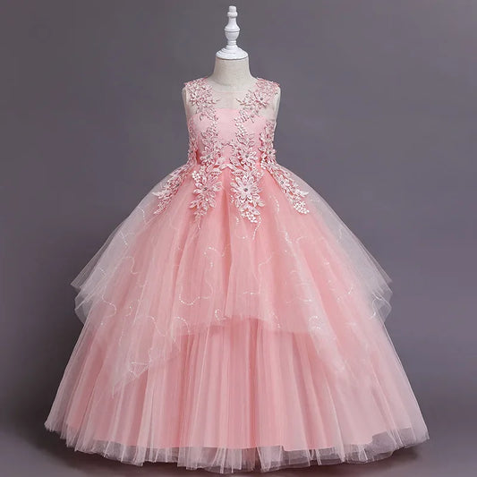 Flower Girl Lace Princess Party Dress