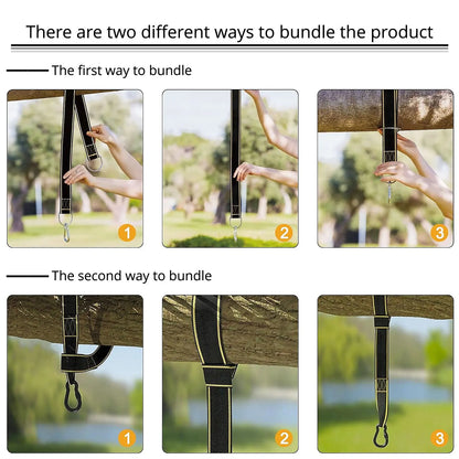 One Pair Tree Swing Hanging Kit Hammock Straps Camping 350 KG Load Capacity Rope Carabiner Outdoor Hiking Hammock Hanging Belt