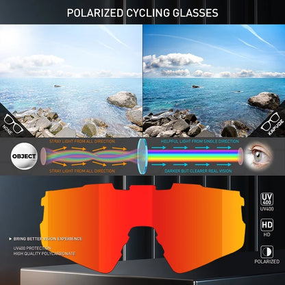 Polarized Cycling Sunglasses Men MBT Cycling Glasses UV400 Outdoor Sports Bicycle Glasses Women Road Bike Glasses