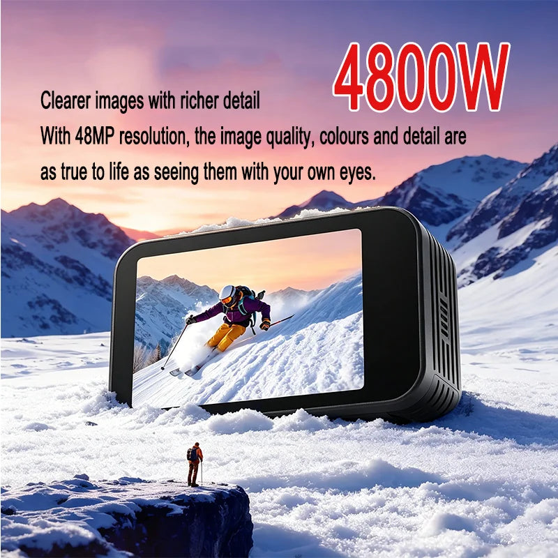 5K Action Camera 4K60FPS Waterproof Sport Camera with 6-Axis EIS Touchscreen Dual Screen