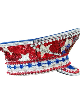 Captains Hat for Men Unisex Handmade Mardi Gras Hat Steampunk Burning Man Masquerade Party HongLuan Free Shipping