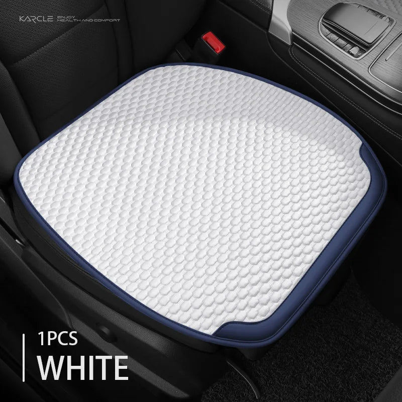 Summer Ice Silk Car Seat Covers Universal Front Rear Car Seat Cushion Auto Protect Mat Cooling Breathable Anti-slip Car Cover