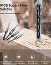 HSS Square hole drill Woodworking Drill Tools Auger Mortising Chisel Drill Set DIY Furniture Square Woodworking drill