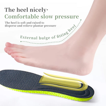 1Pair Sports Shoes Insole Comfortable Plantar Fasciitis Insoles for Feet Men Orthopedic Shoe Sole Running Accessories