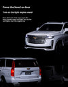 Diecast 1:32 Cadillac Escalade SUV Alloy Model Sound And Light Pull Back Toy Accessories For The Car Birthday Present For Boys
