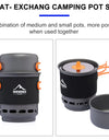Camping Cooking System with Heat Exchanger Outdoor Gas Burner Stove