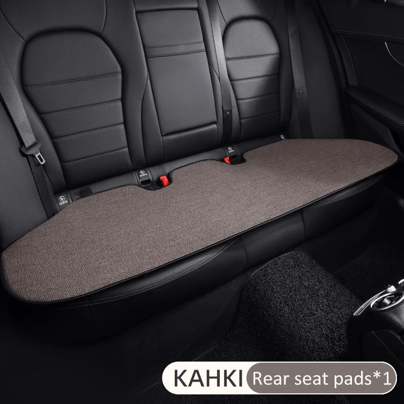 Karcle Car Seat Cover Linen Cotton Car Seat Cushion Soft Universal Auto Seat Cushion Chair Protector Auto Seats Cover Office Pad