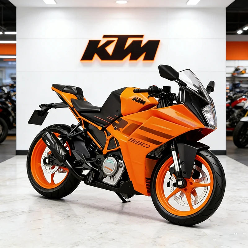 Diecast KTM RC 390 Racing Motorcycle Model 1 to 12 Scale