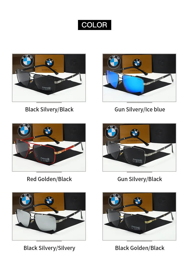 BWM Sunglasses New Luxury Polarized Sunglasses Men Women UV Anti-Glare Driving Cycling Fishing Outdoor Beach Hiking