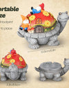Resin Ashtray with Lid, Waterproof Ash Tray, Turtle Decor, Ashtray for Home Office, Outdoor and Indoor