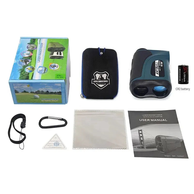 Laser Golf Rangefinder Telescope Hunting Outdoor Distance Meter 800m-2000m 6x Magnification