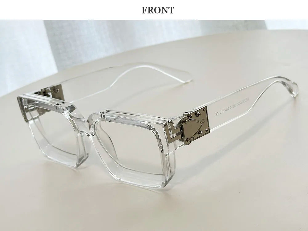 Retro Square Frame Sunglasses With UV400 Protection