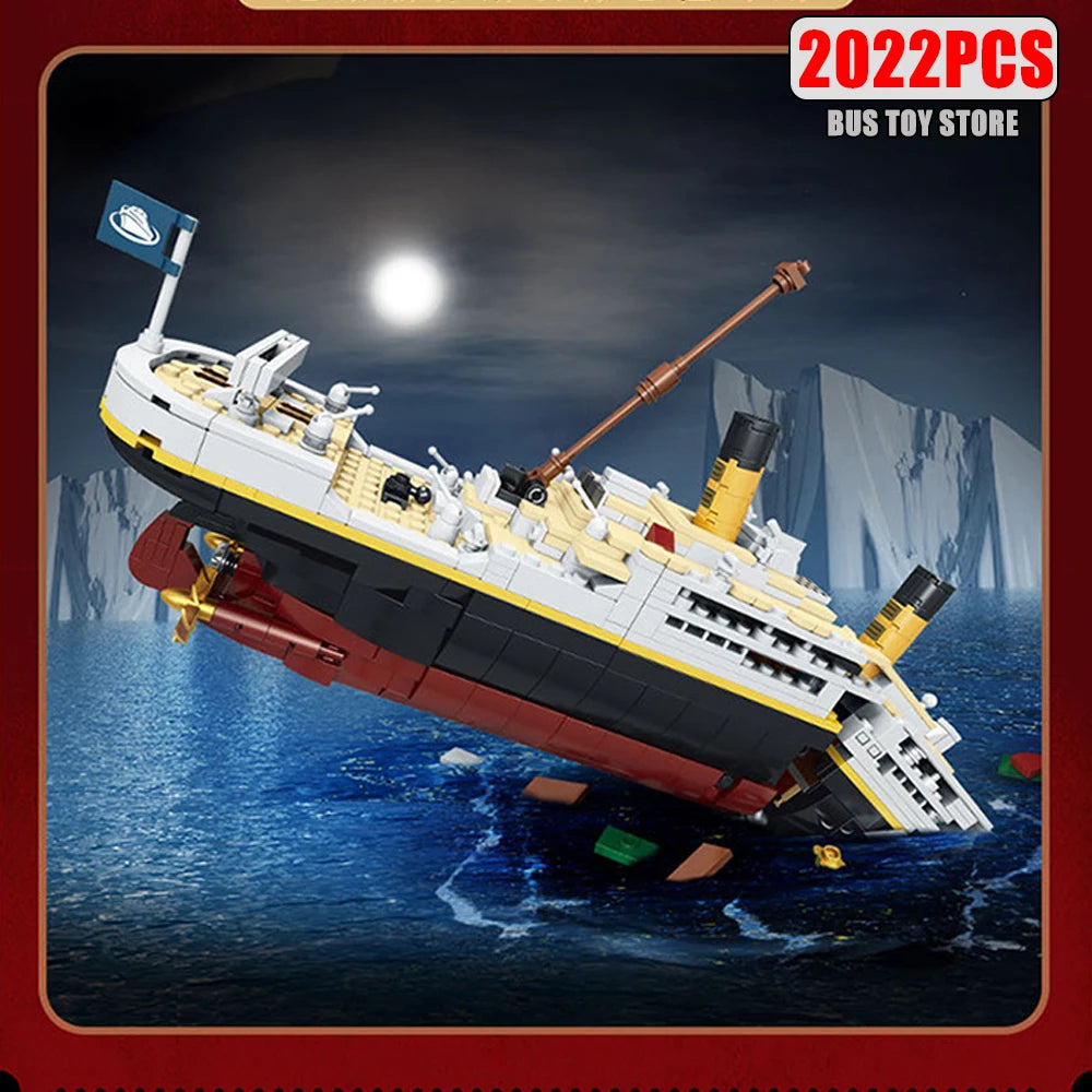 Military World War II Warship Battle Boat Building Blocks Sets The USS Enterprise CV-6 Bricks Toy For  Birthday Gift