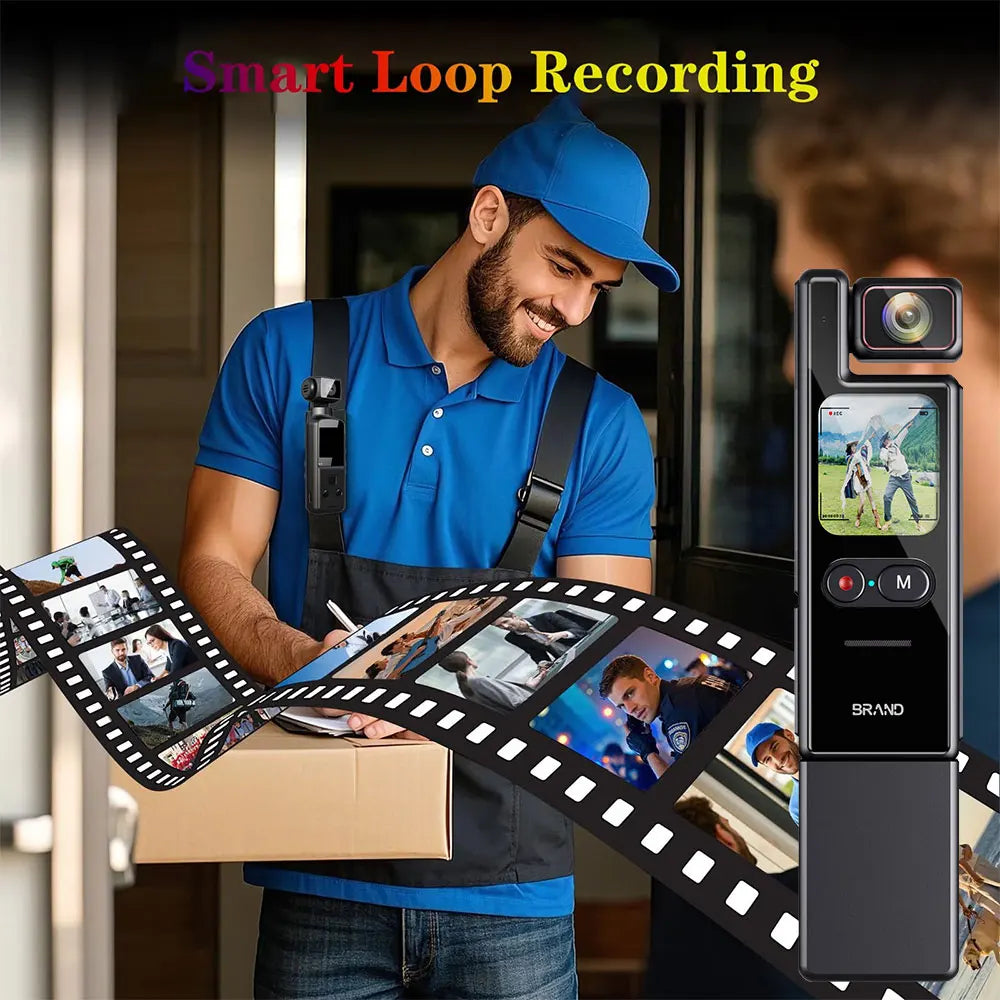 4K Pocket Action Camera 4x Zoom Touch Screen Anti-Shake Digital  Vlogging Camera Waterproof HD Sports DV Portable Video Recorder