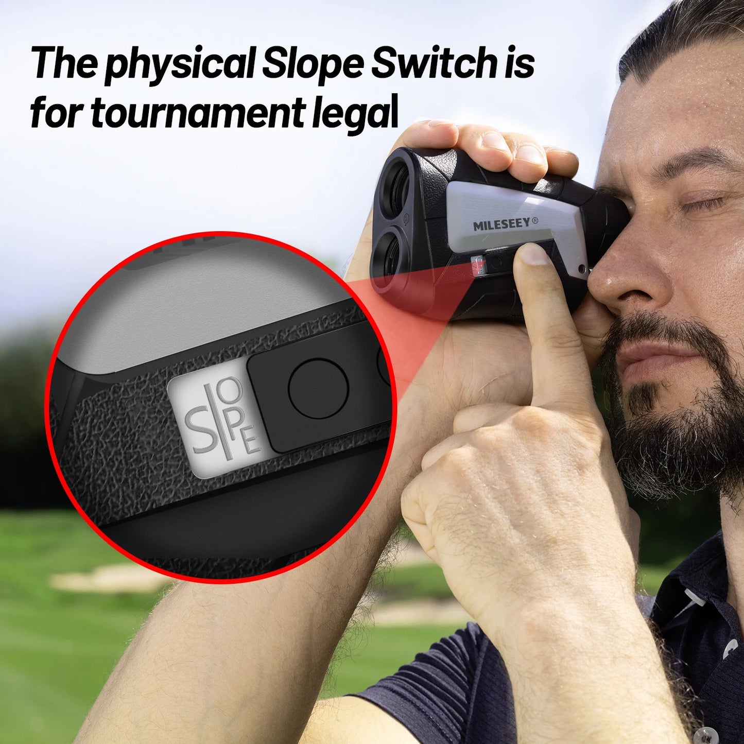 Laser Range Finder Black 600M Golf Distance Meter, with Vibration, Magnet, Slope switch, support USB Charging