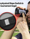 Laser Range Finder Black 600M Golf Distance Meter, with Vibration, Magnet, Slope switch, support USB Charging