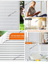 Frosted Privacy Striped Window Film Office Decorative Self Adhesive Glass Window Decals Width 65/75/85/90 by 200 cm