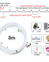 8-26M Outdoor Cooling Patio Misting System Fan Cooler Water Mist Gardenhouse Spray Hot Fog Misting System