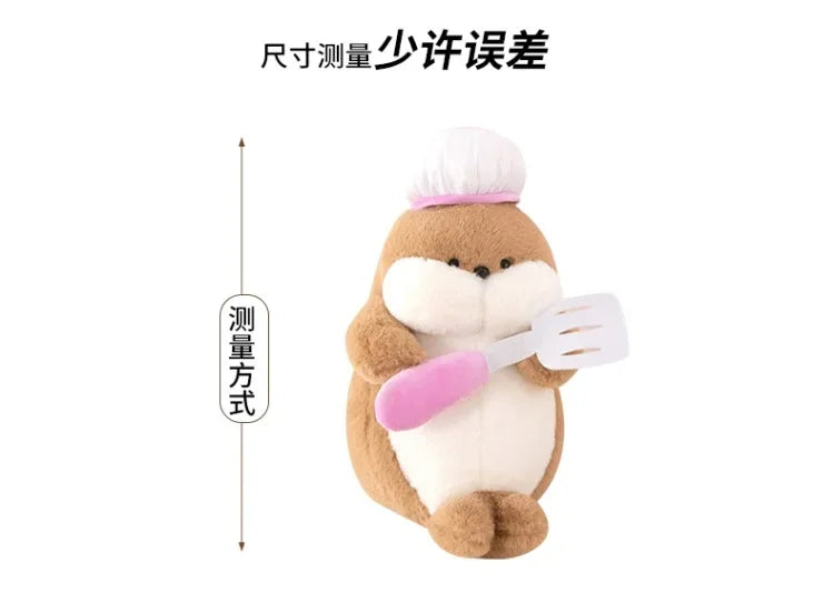 50cm Kawaii Plush Toy Stuffed Doll Anime Chef Seal Cute Large Animal Doll Kids Birthday Gift for Children Plushie Toy