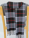Classic lattice men soft shawl plaid scarves shawl wraps shawl neckerchief headband muffler