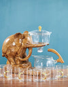 Heat-resistant Glass Teapot With Base Creative Tea Set Elephant Shape Automatic Tea Set Pu'er Oolong Teapot And Cup Set