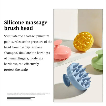 Silicone Shampoo Scalp Hair Massager Wet and Dry Shower Brush Shampoo Massage Comb Adult Soft Bath Hair Comb Health Care Tool