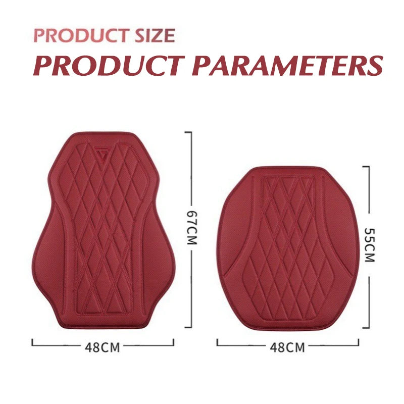 Universal Car Seat Cushion Nappa Leather Breathable Car Seat Covers Comfortable Four Seasons Auto Seat Protector Car Chair Pads