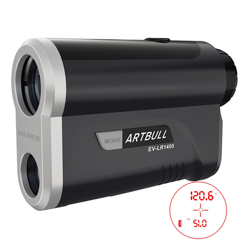 7X Laser Distance Meter 1400 Yard Rangefinder With OLED Red Display