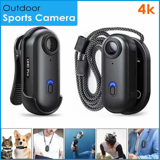 Mini 4K Wearable Action Camera with WiFi and Waterproof Housing