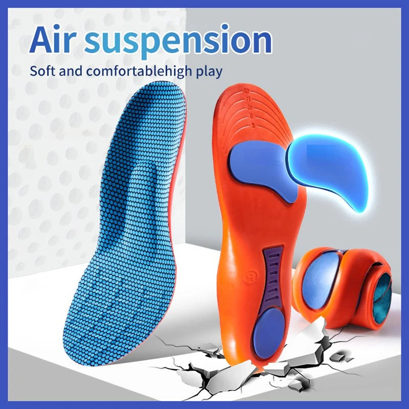 New Orthopedic Insoles for Shoes Men Women Arch Support Air Insole for Feet Shock-absorbing Baskets Sport Running Shoe Sole