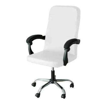 M/L Size Office Chair Covers Stretch Spandex Anti-dirty Computer Seat Chair Cover Removable Office Chair Slipcovers Solid Color