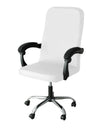M/L Size Office Chair Covers Stretch Spandex Anti-dirty Computer Seat Chair Cover Removable Office Chair Slipcovers Solid Color