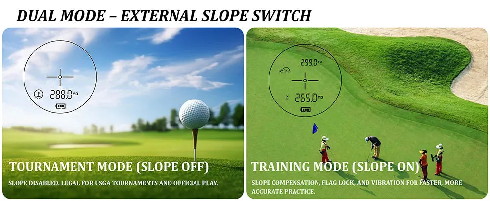 6X Rechargeable Golf Laser Rangefinder 1000m With Slope Flag Lock And Magnet