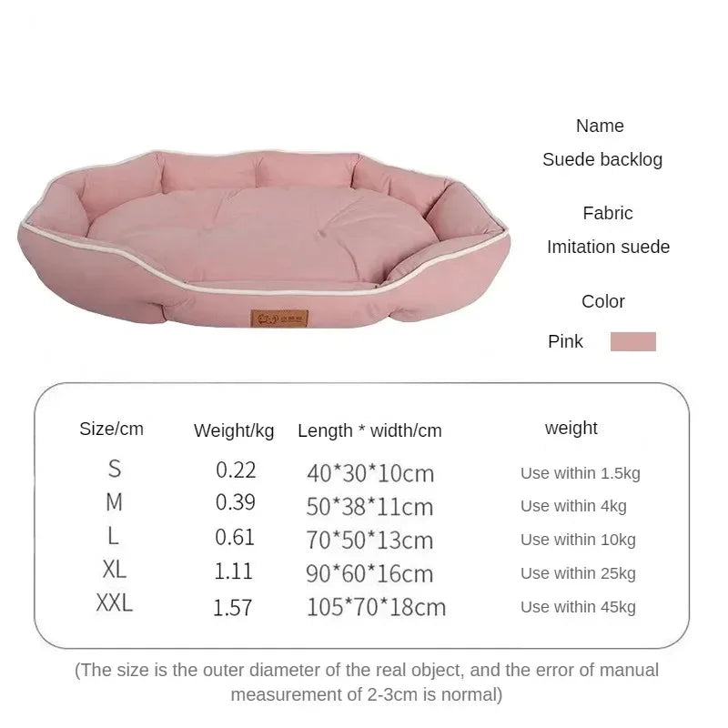 Fluffy Plush Pet Sofa Bed Cushion for Dogs and Cats