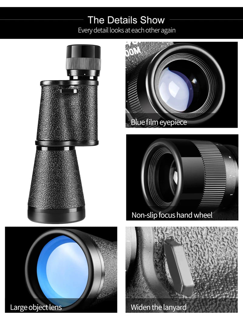 Metal 8X30 10X40 12X45 Military Monocular HD High Quality Portable Mini Telescope Captain Caribbean Pirates Spyglass Binoculars