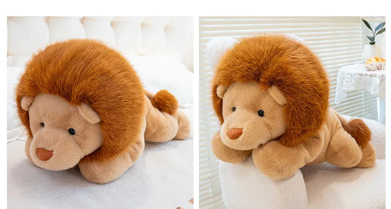 Mighty Lion Plush Stuffed Animal Sitting Lion Pillow