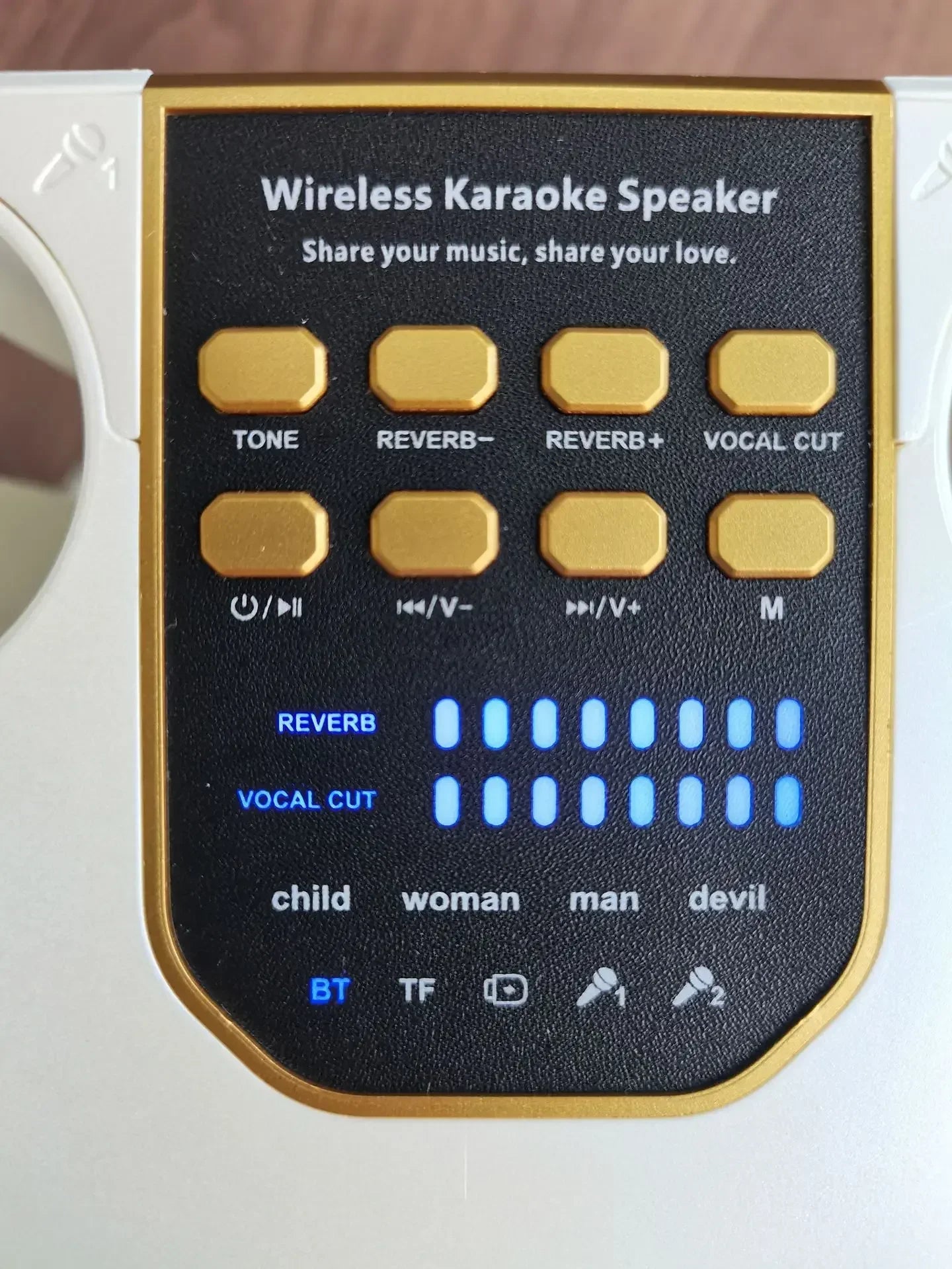 High Power Karaoke Bluetooth Speaker with Dual Microphone Boombox Portable 360 Stereo Surround Waterproof Wireless Subwoofer